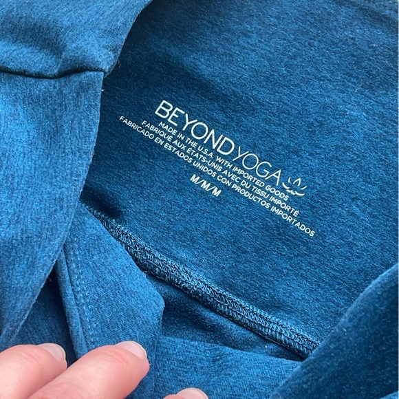 Beyond Yoga Space Dye Set Medium Leggings/Small Top Space Blue - Picture 4 of 6
